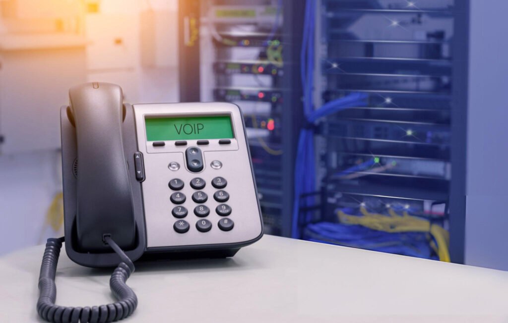 VOIP Phone (IP Phone) in data center room